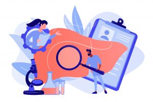 Cirrhosis concept vector illustration.